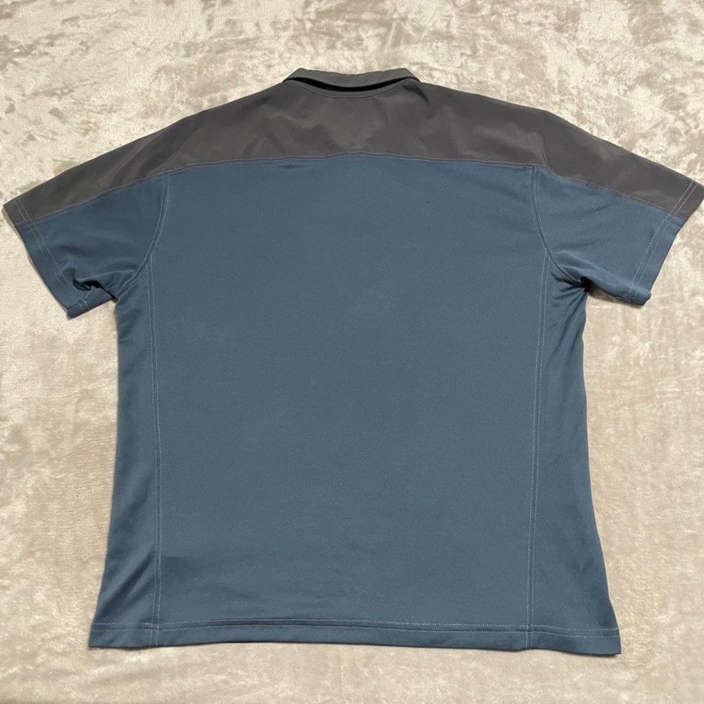 Kuhl Shirt Mens XL Blue Shadow Polo 1/4 Zip Performance Hiking Camping - Picture 5 of 8